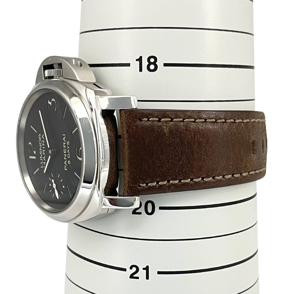 パネライ PAM00510 ルミノール マリーナ 8デイズ 44mm 300m防水 ダイバーズ 手巻き 社外ストラップ メンズ PANERAI 腕時計