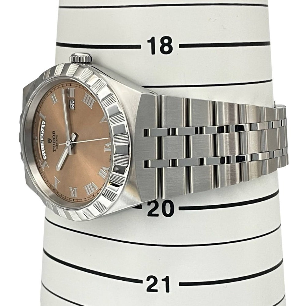 チューダー 保証書2025年8月 ロイヤル 41mm 28600 M28600 デイデイト ピンク 自動巻き TUDOR 腕時計