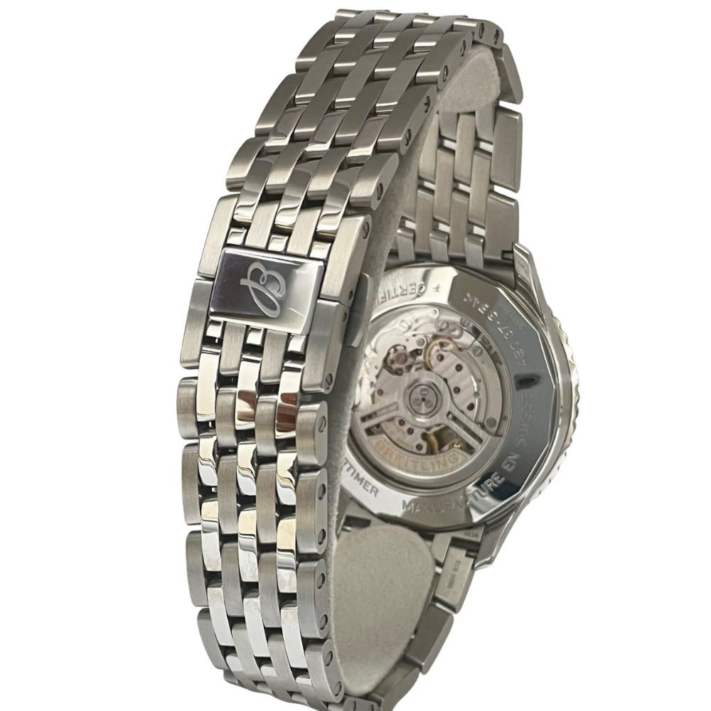 ブライトリング AB0137 ナビタイマー 46mm B01 クロノグラフ メタルブレス ブルー文字盤 メンズ BREITLING 腕時計