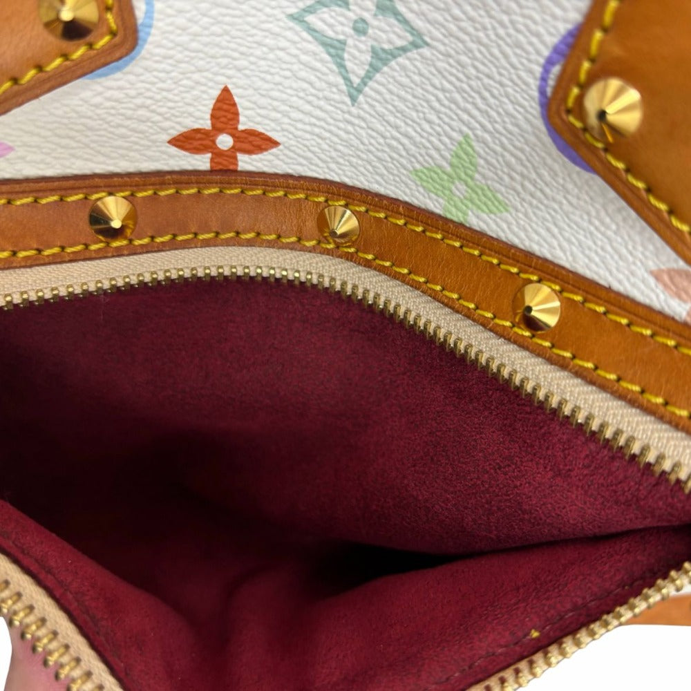 ルイ・ヴィトン ハンドバッグ M92647 アルマ マルチカラー モノグラム ホワイト PVC レザー レディース