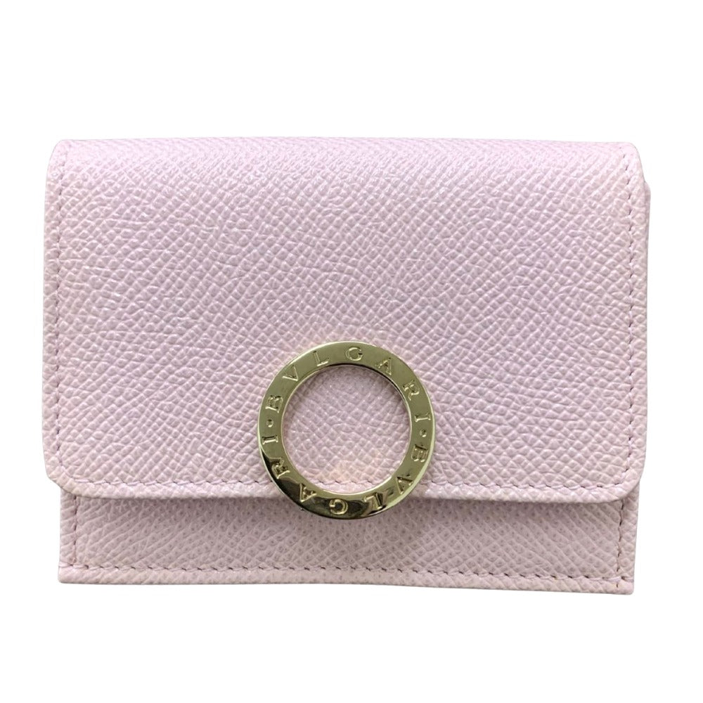 BVLGARI ブルガリ 三つ折り財布 ブルガリ・ブルガリ グレインレザー
