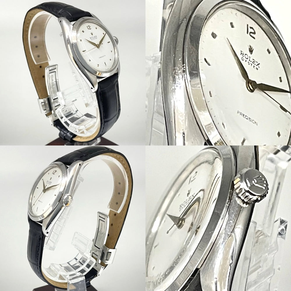 ロレックス オイスター プレシジョン 34mm 6426 手巻き プラ風防 社外ベルト ROLEX 腕時計