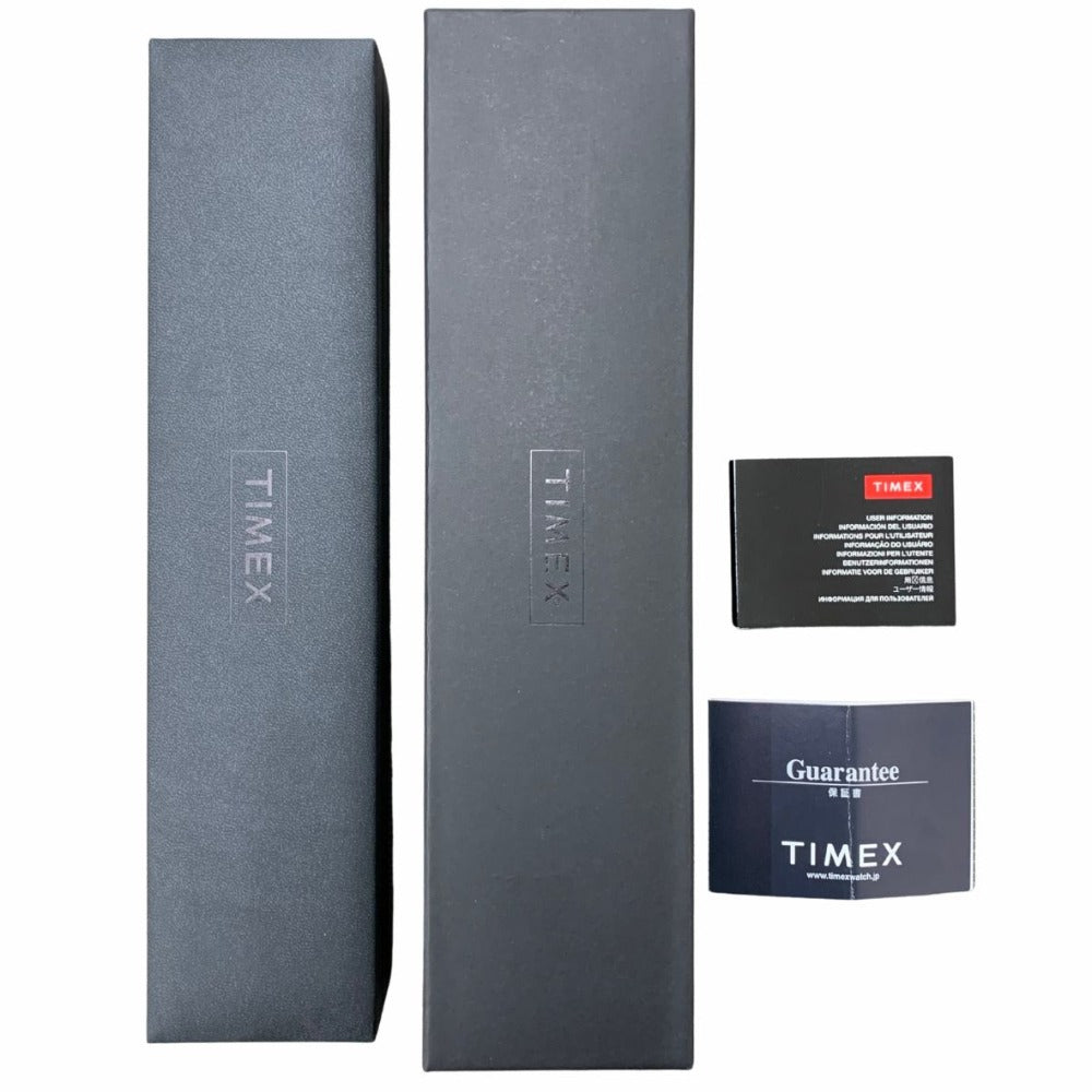 TIMEX タイメックス 腕時計 TW2U83400 M79 シルバーブレス ブラック×レッドベゼル 自動巻き メンズ
