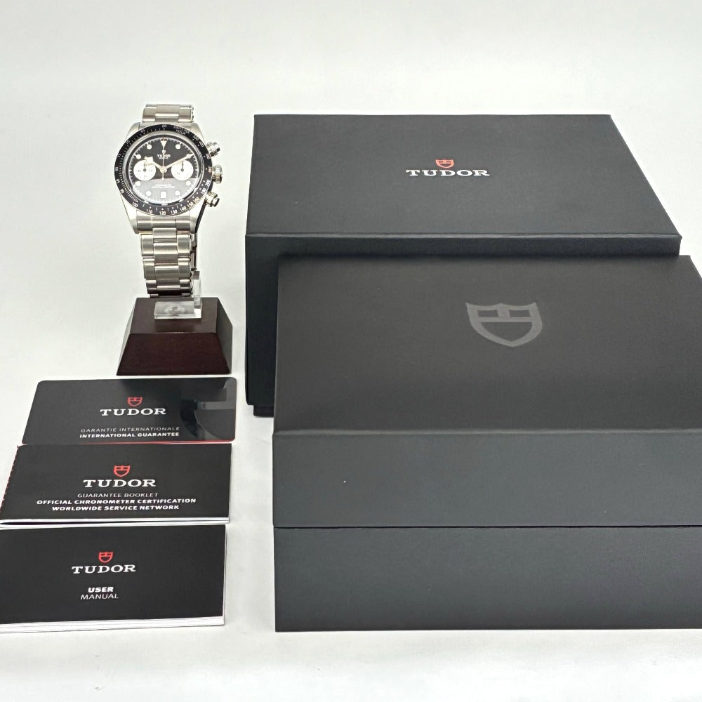 チューダー 79360N -0001 ブラックベイクロノ 41mm クロノグラフ メタルブレス 自動巻き メンズ TUDOR 腕時計