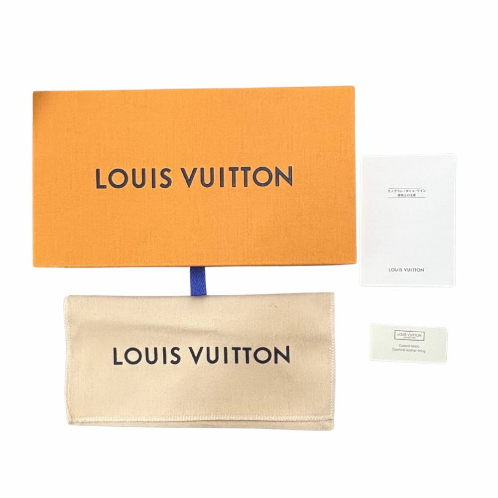 ダミエ 長財布 ルイ・ヴィトン ジッピーウォレット N60015 キャンバス PVC レザー ブラウン ゴールド金具 レディース