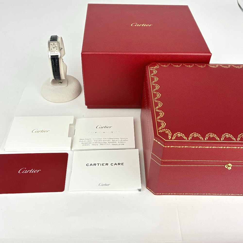 カルティエ WSTA0032 タンク アメリカン ミニモデル ステンレス 15mm クオーツ レディース TANK CARTIER 腕時計