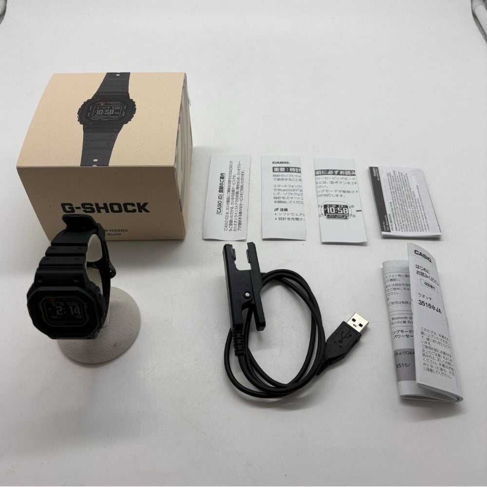 ジーショック G-SQUAD DW-H5600-1JR ソーラー Bluetooth ブラック 心拍計測 スポーツ メンズ G-SHOCK CASIO 腕時計