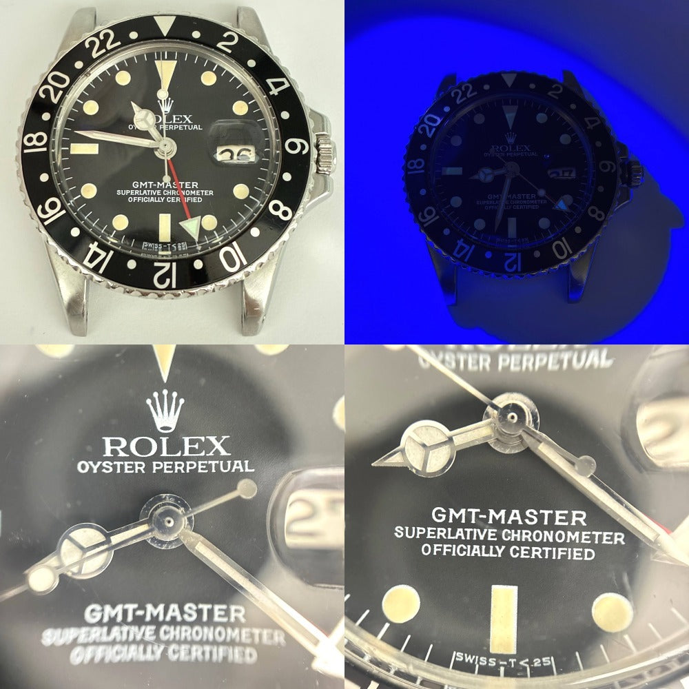 ロレックス GMTマスター 1675 ブラックベゼル 40mm 1965年製 USAブレス 自動巻き キャリバー1570/1575 メンズ ROLEX 腕時計