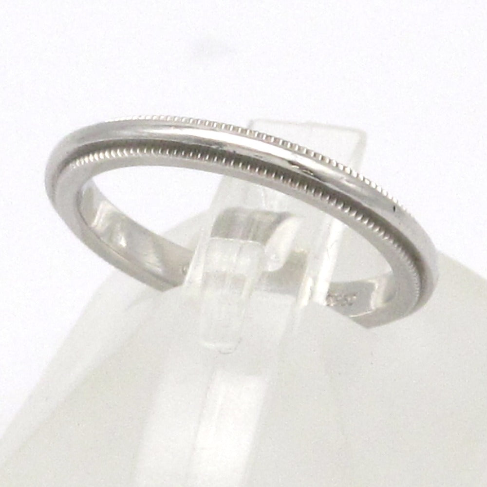 TIFFANY&Co. ティファニー ミルグレイン バンド リング 指輪 Pt950 プラチナ 白金 幅2.0mm 8.5号 レディース ジュエリー アクセサリー 箱付き