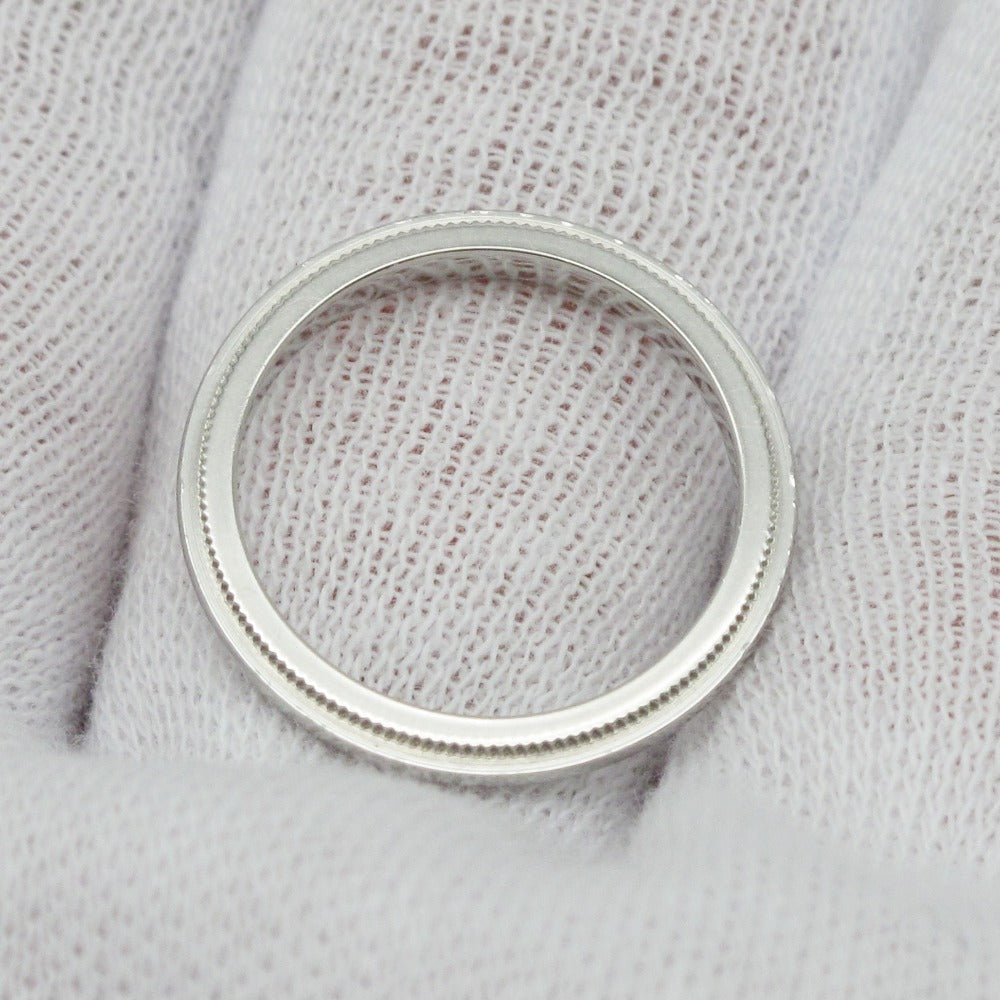 TIFFANY&Co. ティファニー ミルグレイン バンド リング 指輪 Pt950 プラチナ 白金 幅2.0mm 8.5号 レディース ジュエリー アクセサリー 箱付き