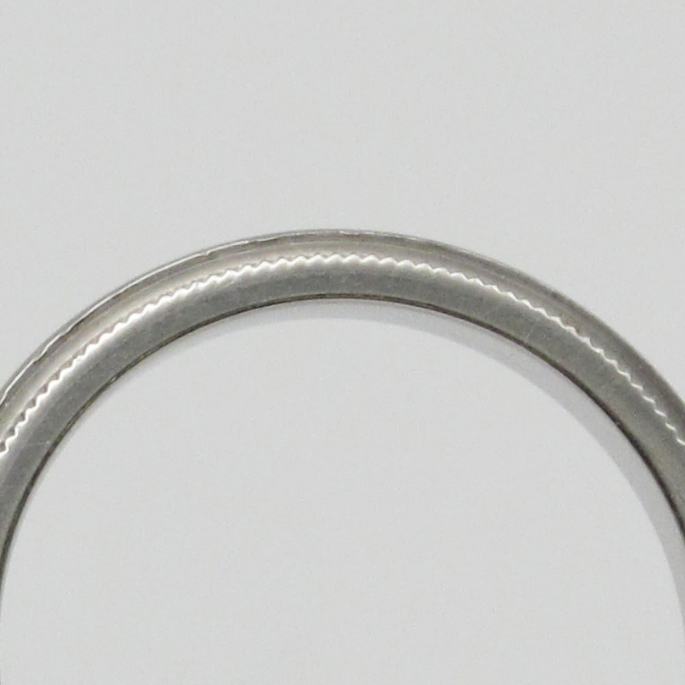 TIFFANY&Co. ティファニー ミルグレイン バンド リング 指輪 Pt950 プラチナ 白金 幅2.0mm 8.5号 レディース ジュエリー アクセサリー 箱付き