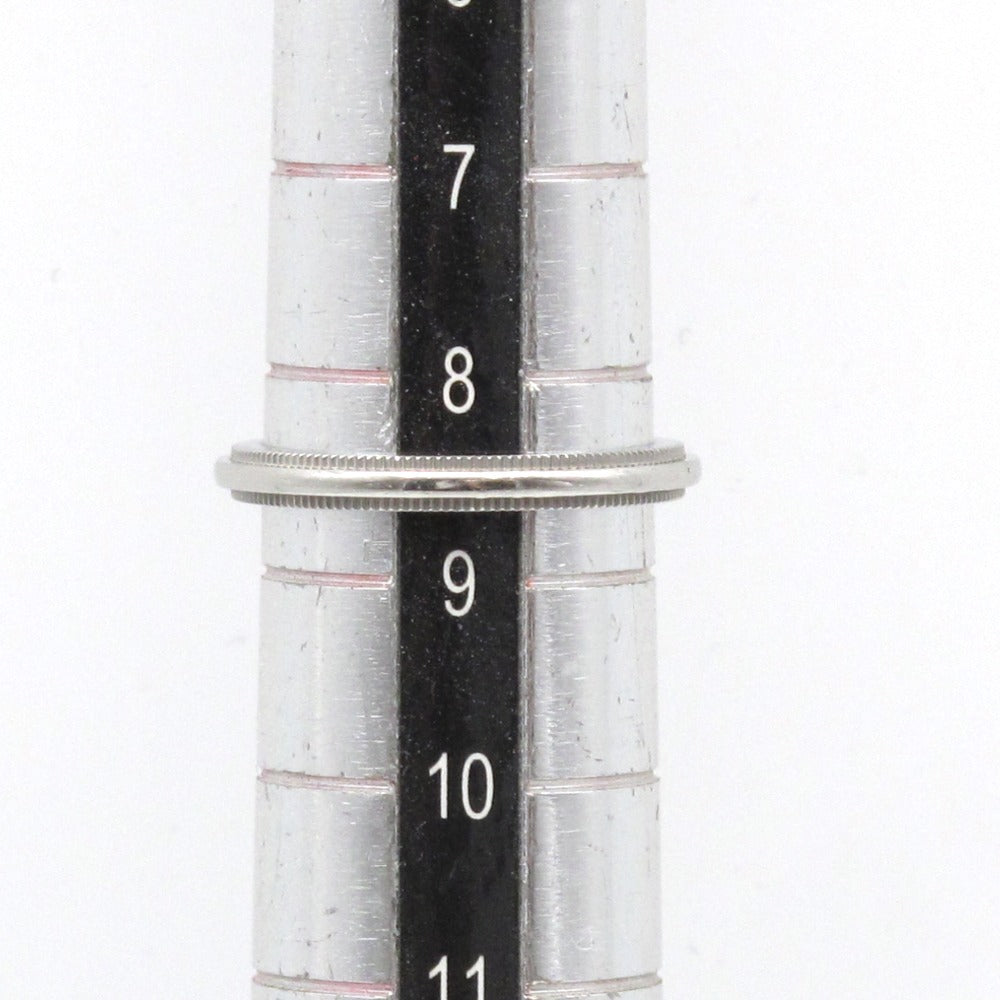 TIFFANY&Co. ティファニー ミルグレイン バンド リング 指輪 Pt950 プラチナ 白金 幅2.0mm 8.5号 レディース ジュエリー アクセサリー 箱付き