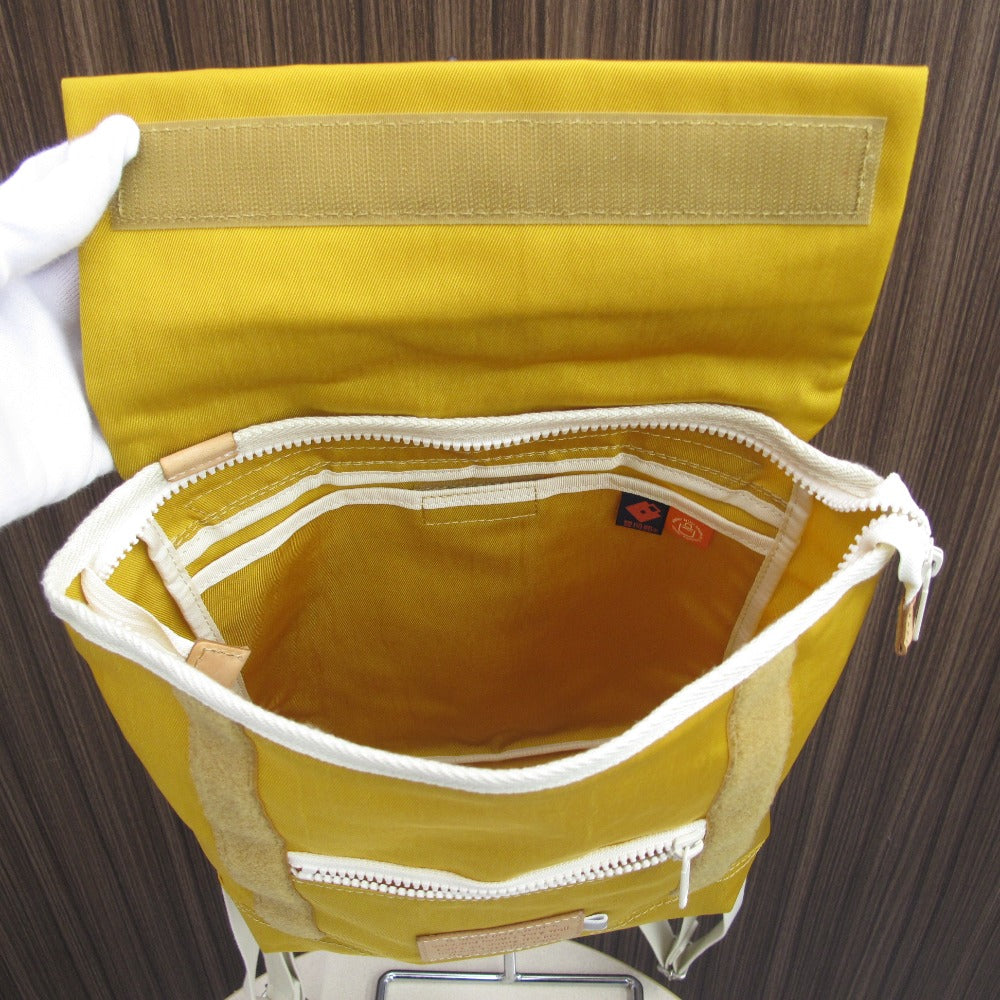 豊岡鞄 トヨオカカバン リュック by atelier NUU ナイロン イエロー レディース