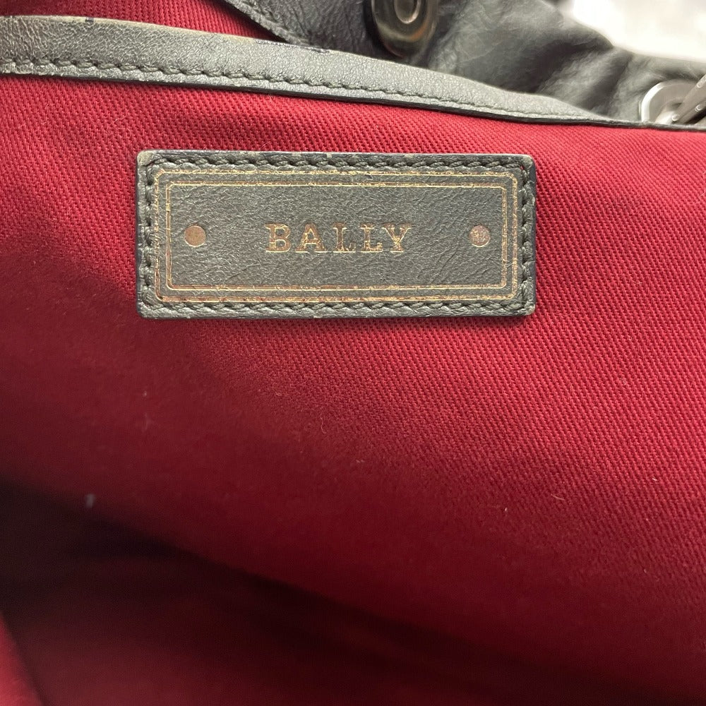 BALLY バリー ショルダーバッグ トートバッグ ナイロン 光沢グリーングレー レディース