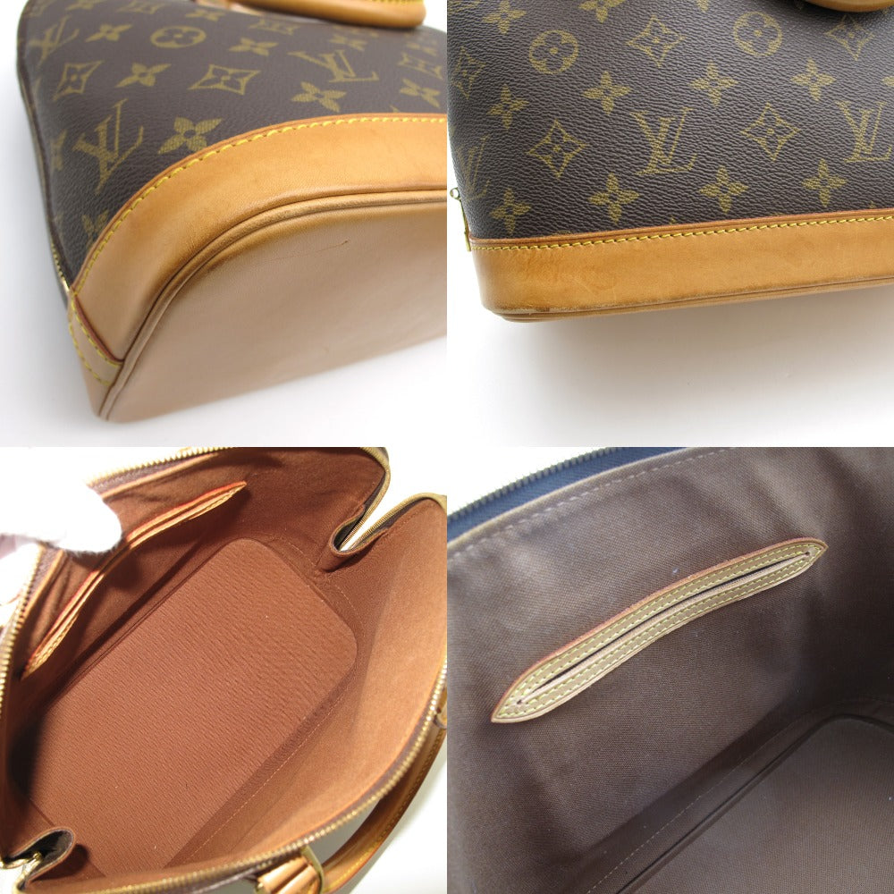 LOUIS VUITTON ルイ・ヴィトン アルマ モノグラム M51130 カデナ・鍵付き ハンドバッグ PVC レザー ブラウン レディース