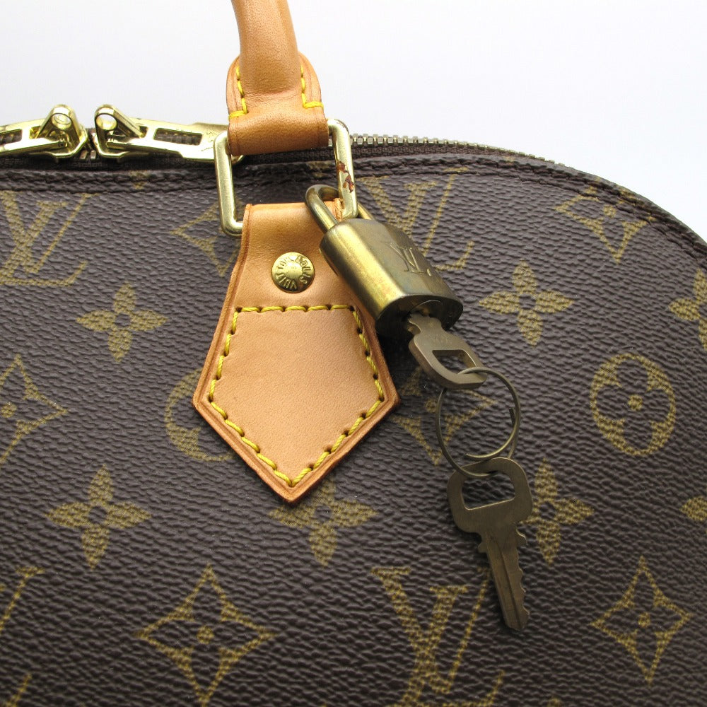 LOUIS VUITTON ルイ・ヴィトン アルマ モノグラム M51130 カデナ・鍵付き ハンドバッグ PVC レザー ブラウン レディース