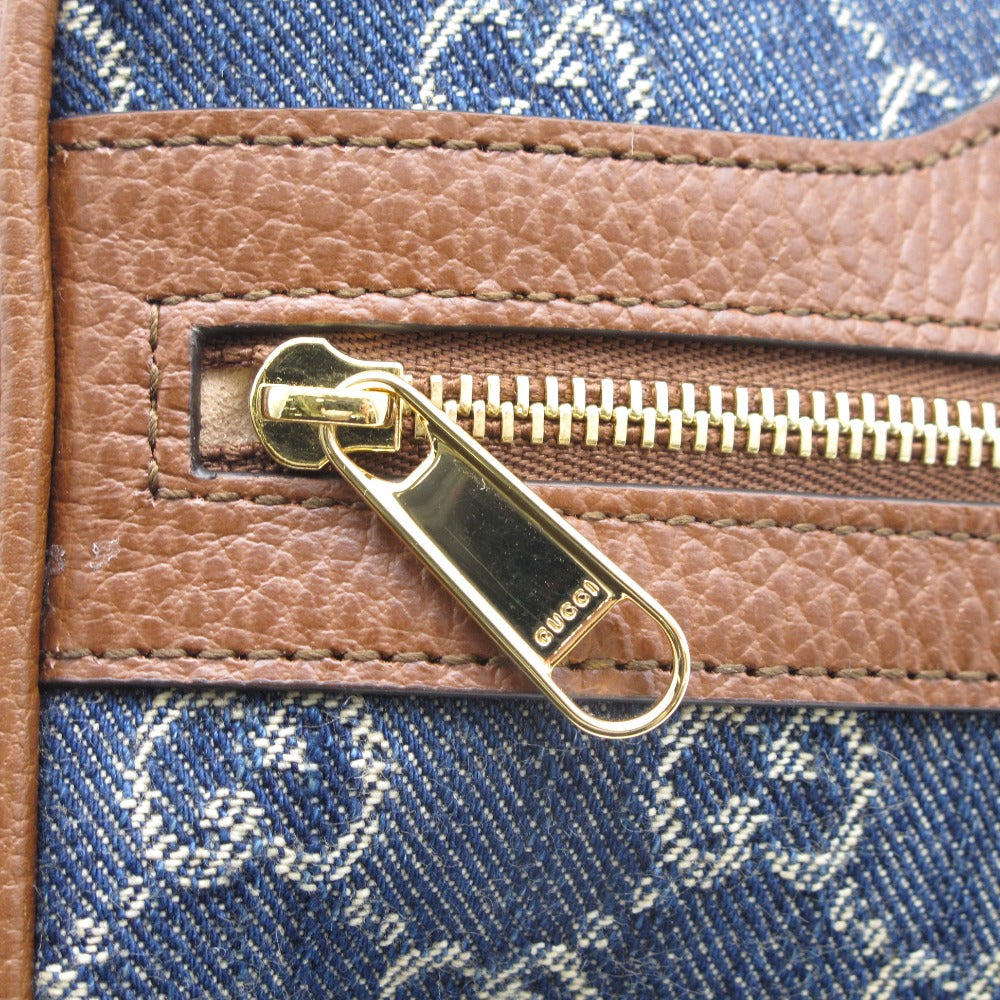 GUCCI グッチ オフィディア GG ジャガード デニム ミニバッグ 517350 ショルダーバッグ クロスボディ 斜め掛け ポシェット キャンバス レザー