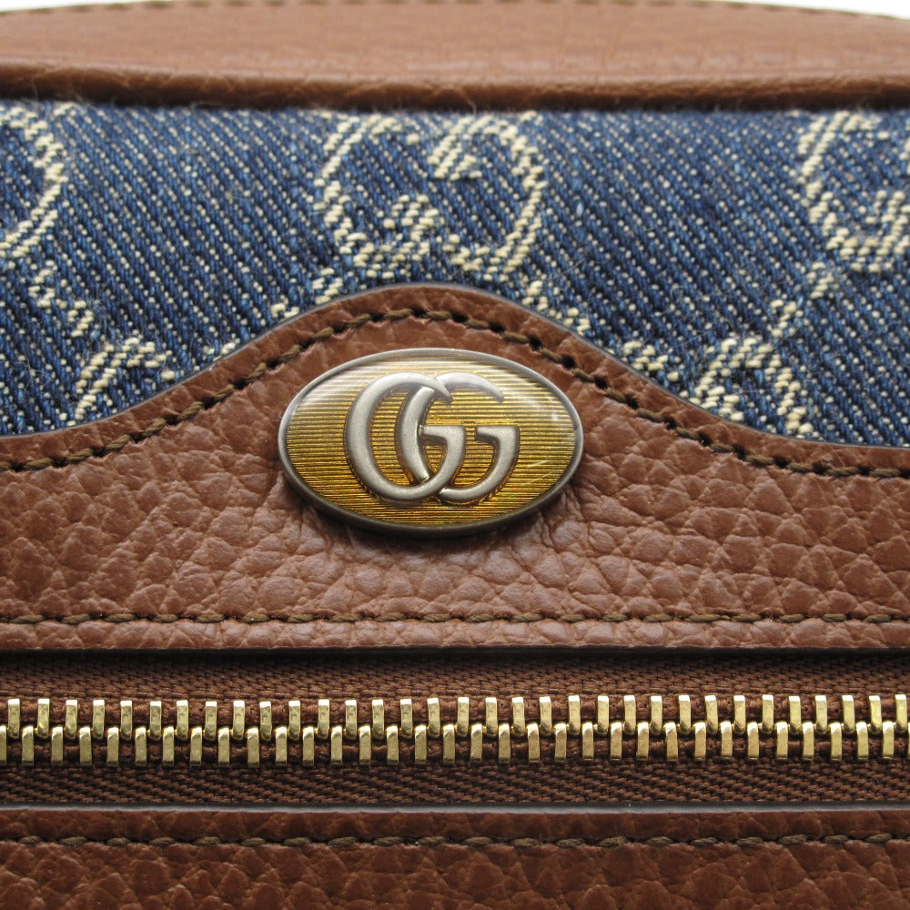 GUCCI グッチ オフィディア GG ジャガード デニム ミニバッグ 517350 ショルダーバッグ クロスボディ 斜め掛け ポシェット キャンバス レザー