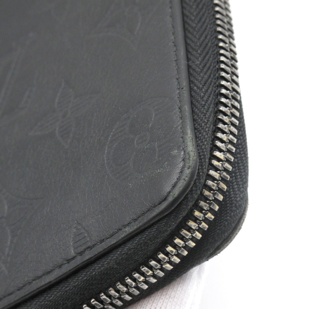 LOUIS VUITTON ルイ・ヴィトン ジッピーウォレット ヴェルティカル モノグラム シャドウ M62902 ラウンドファスナー 長財布 レザー ブラック メンズ