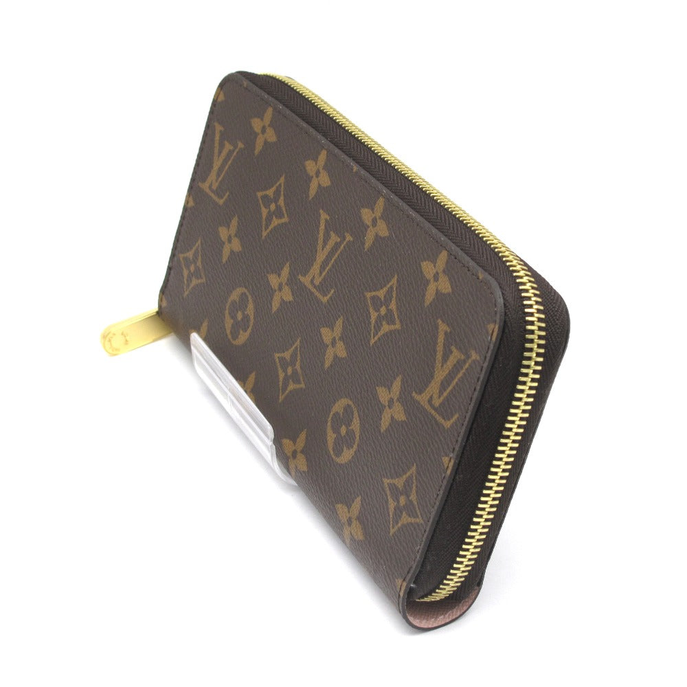 LOUIS VUITTON ルイ・ヴィトン ジッピーウォレット モノグラム ローズバレリーヌ M41894 ラウンドファスナー長財布 PVC レザー ブラウン ピンク 未使用品