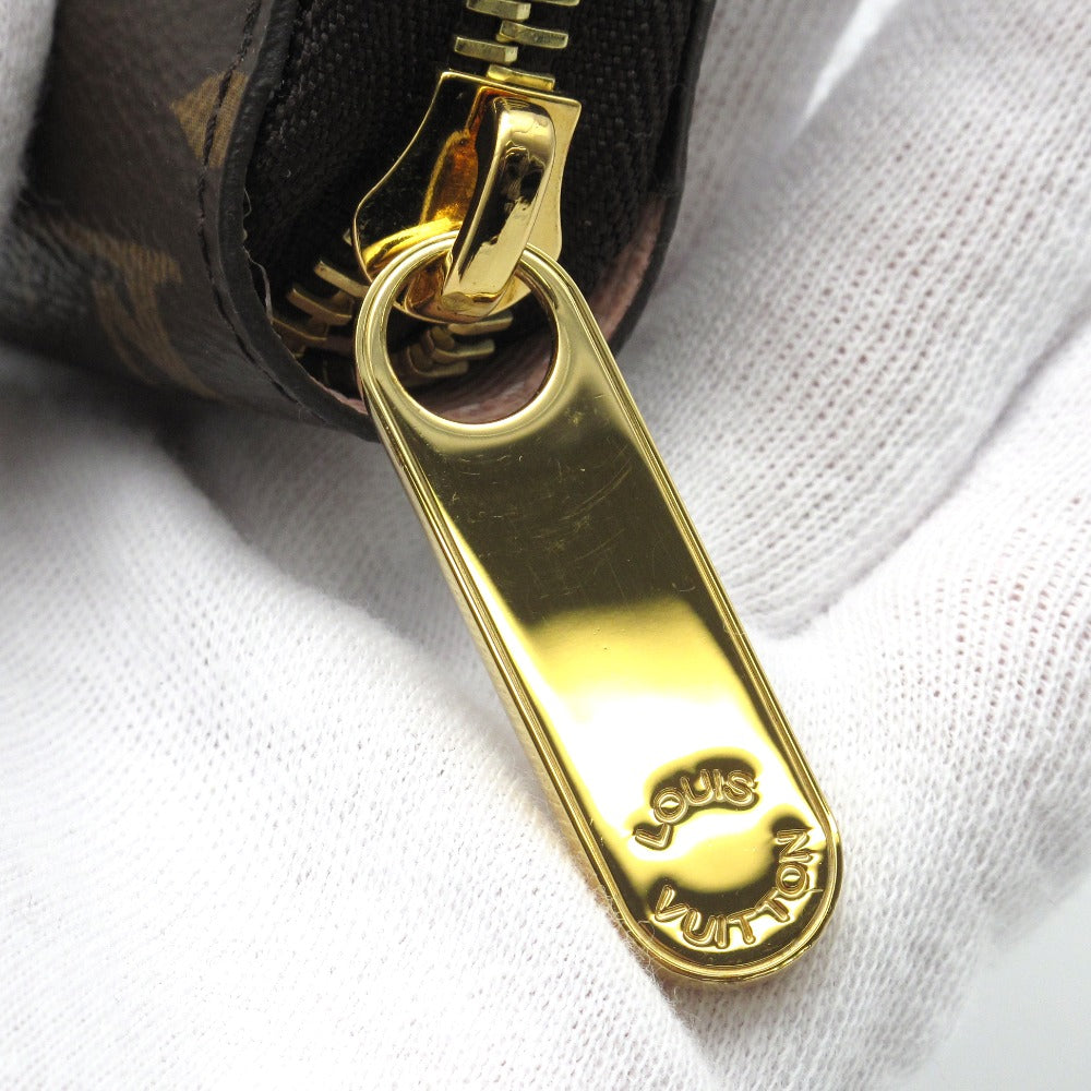 LOUIS VUITTON ルイ・ヴィトン ジッピーウォレット モノグラム ローズバレリーヌ M41894 ラウンドファスナー長財布 PVC レザー ブラウン ピンク 未使用品