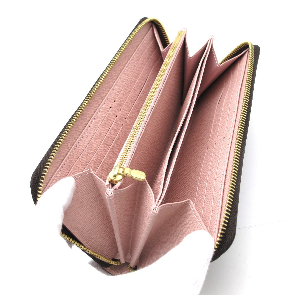 LOUIS VUITTON ルイ・ヴィトン ジッピーウォレット モノグラム ローズバレリーヌ M41894 ラウンドファスナー長財布 PVC レザー ブラウン ピンク 未使用品