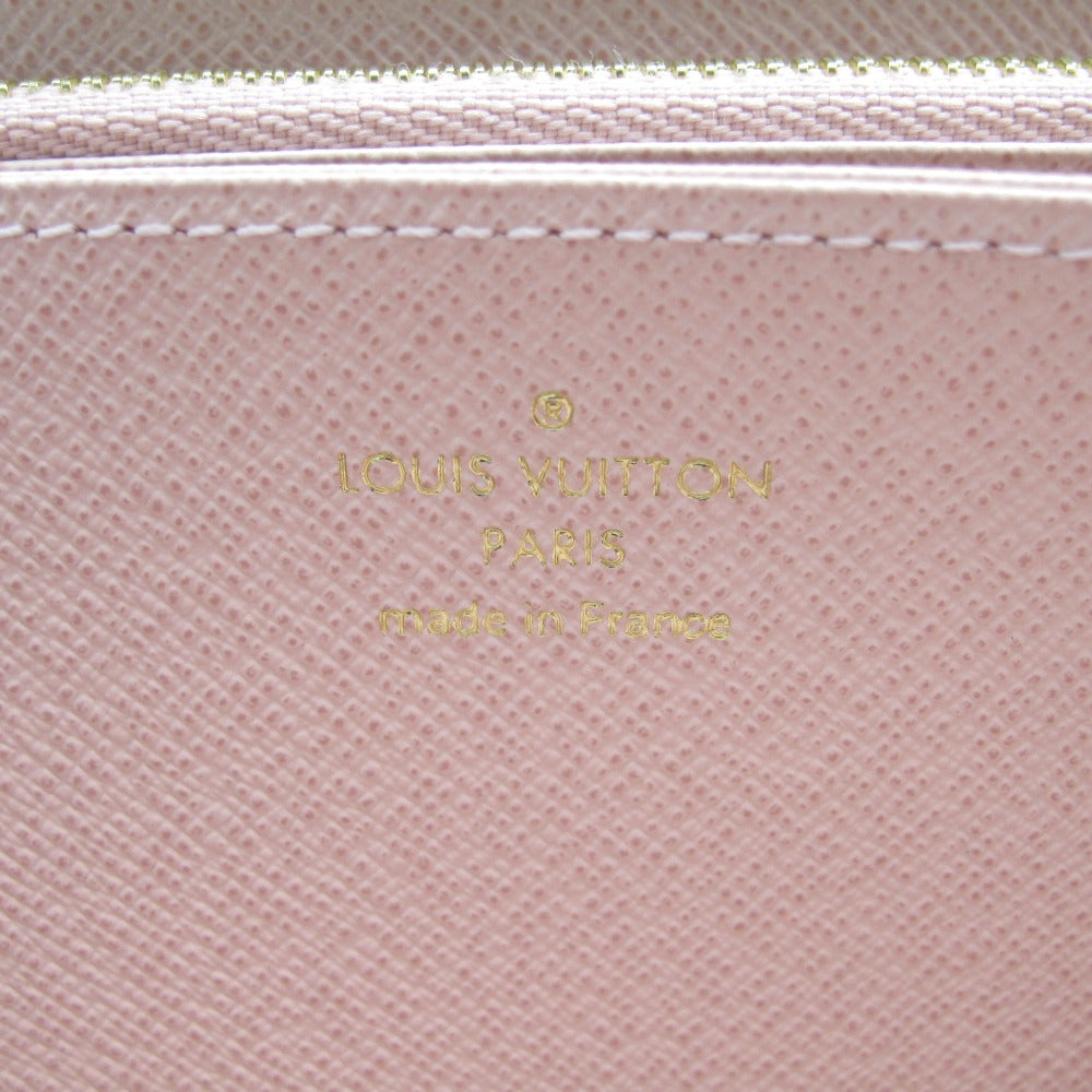 LOUIS VUITTON ルイ・ヴィトン ジッピーウォレット モノグラム ローズバレリーヌ M41894 ラウンドファスナー長財布 PVC レザー ブラウン ピンク 未使用品