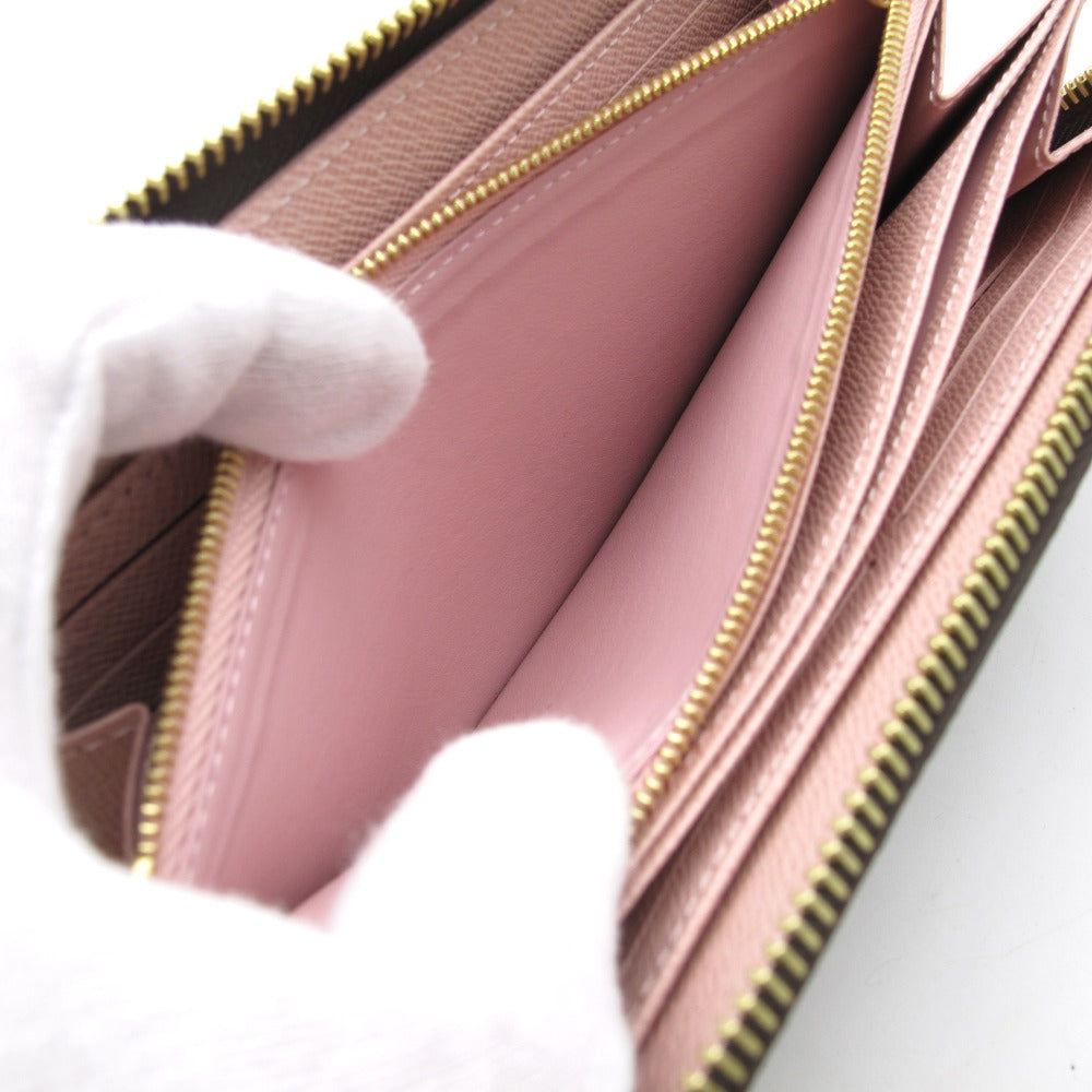 LOUIS VUITTON ルイ・ヴィトン ジッピーウォレット モノグラム ローズバレリーヌ M41894 ラウンドファスナー長財布 PVC レザー ブラウン ピンク 未使用品
