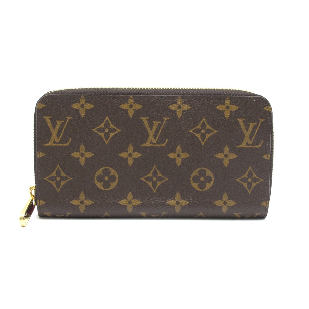 LOUIS VUITTON ルイ・ヴィトン ジッピーウォレット モノグラム フューシャ M41895 ラウンドファスナー長財布 PVC レザー ブラウン 赤紫 未使用品