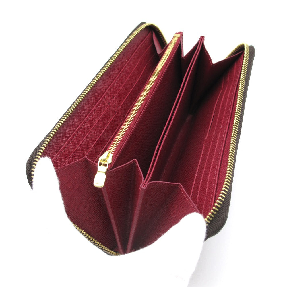 LOUIS VUITTON ルイ・ヴィトン ジッピーウォレット モノグラム フューシャ M41895 ラウンドファスナー長財布 PVC レザー ブラウン 赤紫 未使用品