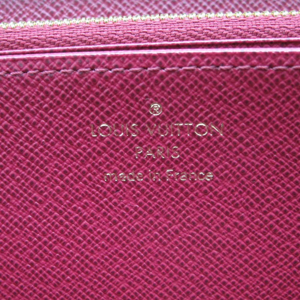 LOUIS VUITTON ルイ・ヴィトン ジッピーウォレット モノグラム フューシャ M41895 ラウンドファスナー長財布 PVC レザー ブラウン 赤紫 未使用品