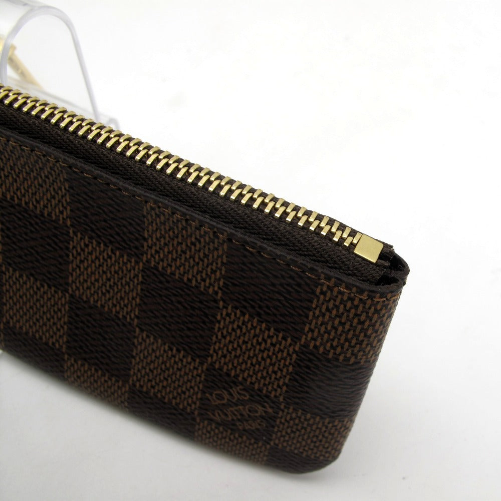 LOUIS VUITTON ルイ・ヴィトン コインケース ポシェットクレ コインケース ダミエ エベヌ コンパクト ウォレット 小銭入れ PVCレザー M62658 未使用品