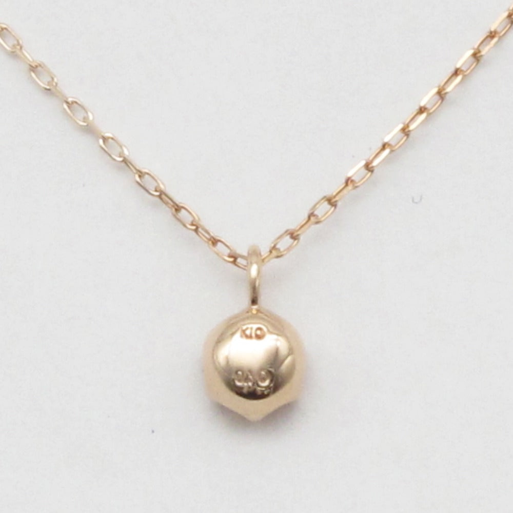 K10 1P ダイヤモンド 0.1ct 0.6g ネックレス ペンダント 一粒 ピンクゴールド ジュエリー アクセサリー