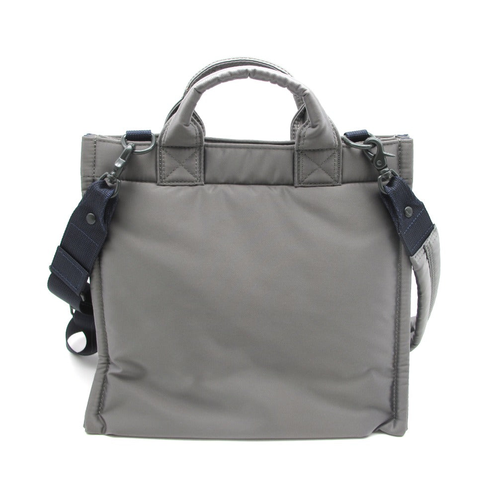 PORTER ポーター PX TANKER タンカー 2WAY バーティカル トートバッグ ショルダーバッグ S 376-26813 シルバーグレー ナイロン 吉田カバン 美品