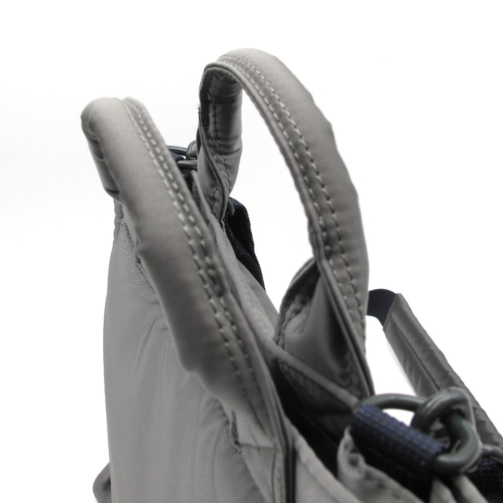 PORTER ポーター PX TANKER タンカー 2WAY バーティカル トートバッグ ショルダーバッグ S 376-26813 シルバーグレー ナイロン 吉田カバン 美品