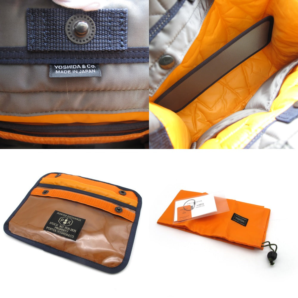 PORTER ポーター PX TANKER タンカー 2WAY バーティカル トートバッグ ショルダーバッグ S 376-26813 シルバーグレー ナイロン 吉田カバン 美品