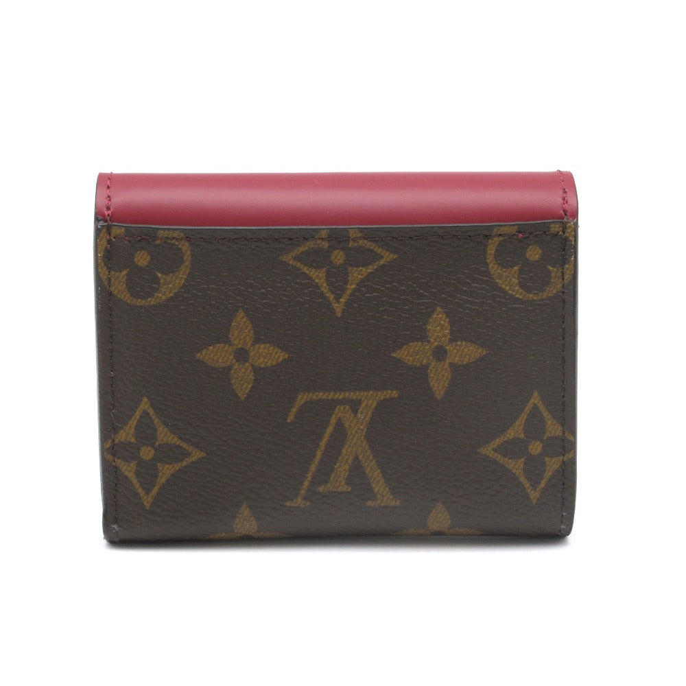 LOUIS VUITTON ルイ・ヴィトン ポルトフォイユ ゾエ モノグラム フューシャ M62932 三つ折り財布 コンパクト ウォレット エッフェル塔スタンプ イニシャル レディース