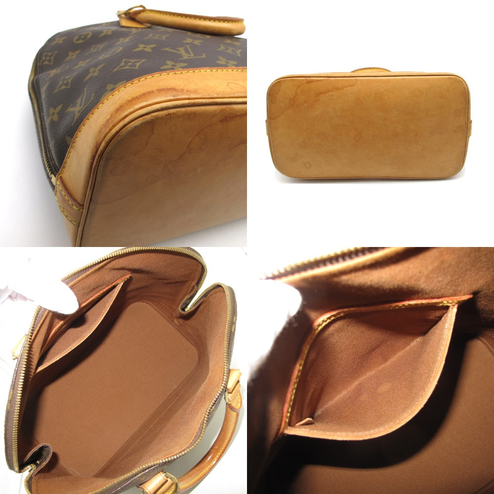 LOUIS VUITTON ルイ・ヴィトン アルマ モノグラム M51130 ハンドバッグ PVC レザー ブラウン カデナのみ レディース