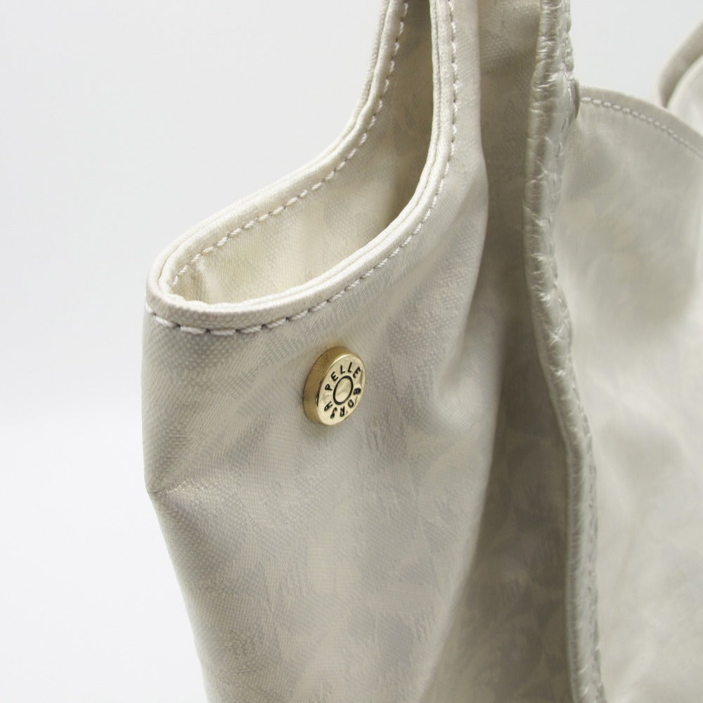 PELLE BORSA ペレボルサ AlivePearl アライブパール ショルダーバッグ トートバッグ 6308 シャンパンゴールド M コーティングキャンバス レザー レディース