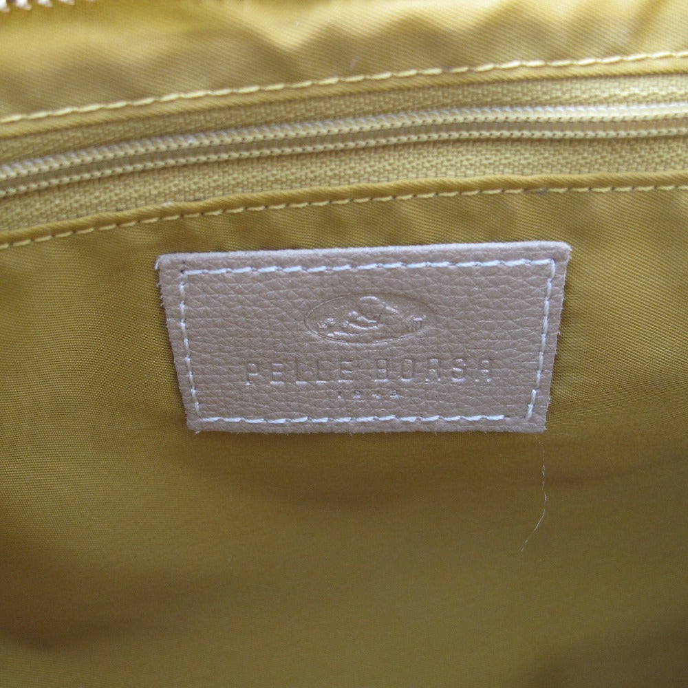 PELLE BORSA ペレボルサ AlivePearl アライブパール ショルダーバッグ トートバッグ 6308 シャンパンゴールド M コーティングキャンバス レザー レディース