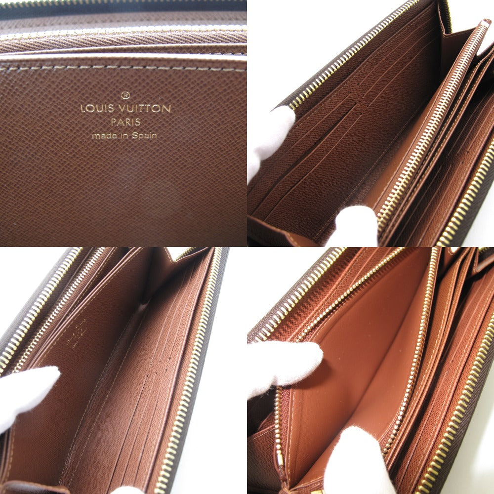 LOUIS VUITTON ルイ・ヴィトン ジッピーウォレット モノグラム ブラウン M42616 ラウンドファスナー 長財布 PVC レザー レディース メンズ 美品