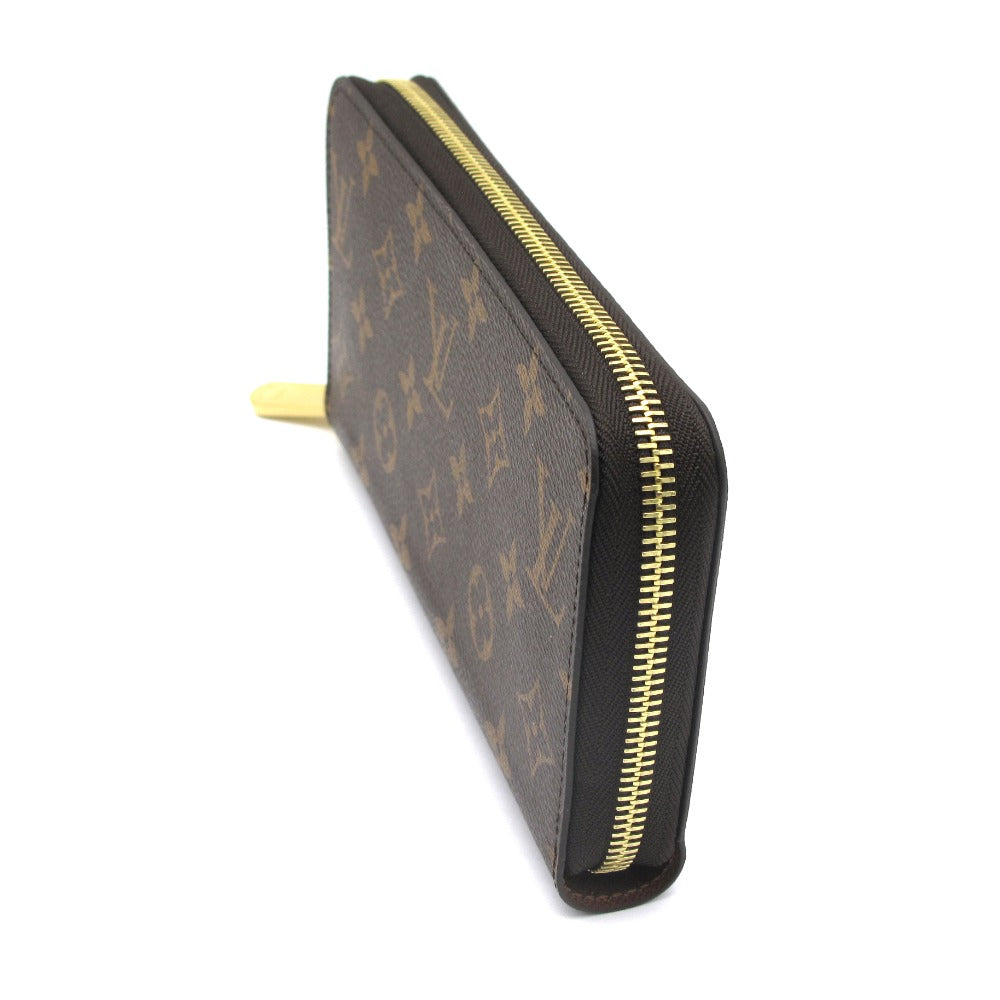 LOUIS VUITTON ルイ・ヴィトン ジッピーウォレット モノグラム ブラウン M42616 ラウンドファスナー 長財布 PVC レザー レディース メンズ 美品