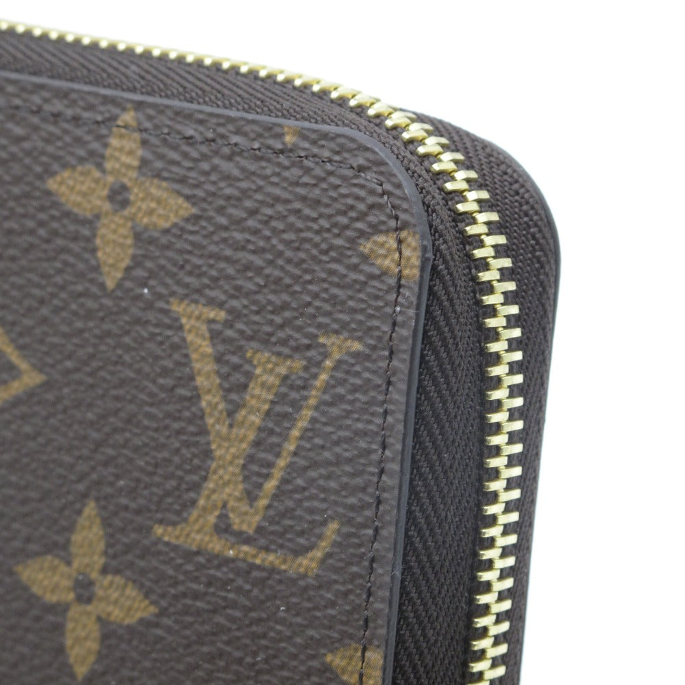 LOUIS VUITTON ルイ・ヴィトン ジッピーウォレット モノグラム ブラウン M42616 ラウンドファスナー 長財布 PVC レザー レディース メンズ 美品