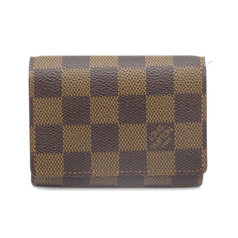 LOUIS VUITTON ルイ・ヴィトン アンヴェロップ カルト ドゥ ヴィジット ダミエ N62920 カードケース 名刺入れ 小物入れ PVC レザー ブラウン