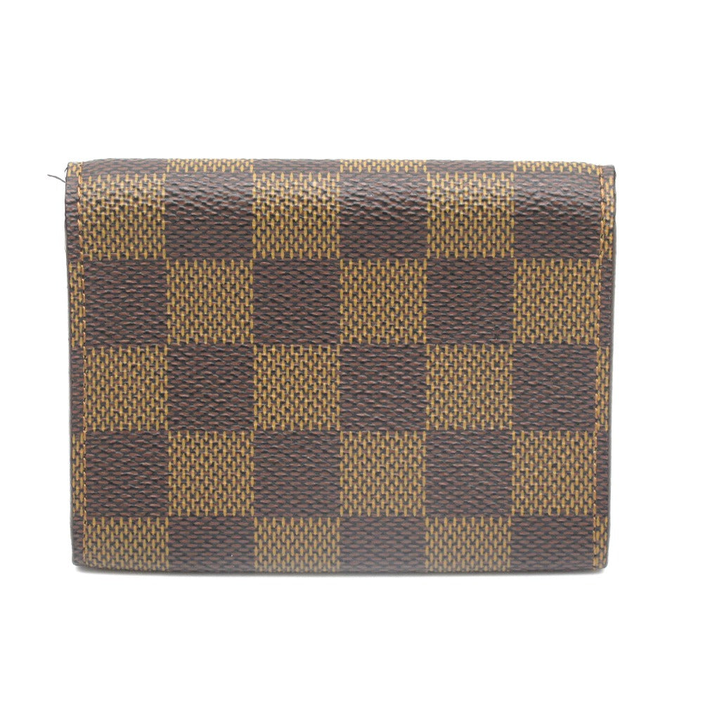 LOUIS VUITTON ルイ・ヴィトン アンヴェロップ カルト ドゥ ヴィジット ダミエ N62920 カードケース 名刺入れ 小物入れ PVC レザー ブラウン