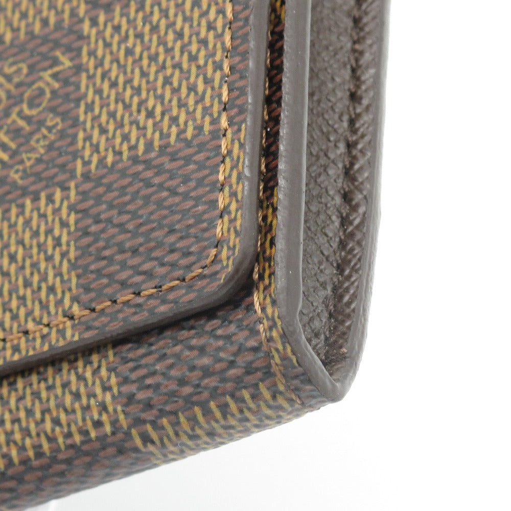 LOUIS VUITTON ルイ・ヴィトン アンヴェロップ カルト ドゥ ヴィジット ダミエ N62920 カードケース 名刺入れ 小物入れ PVC レザー ブラウン