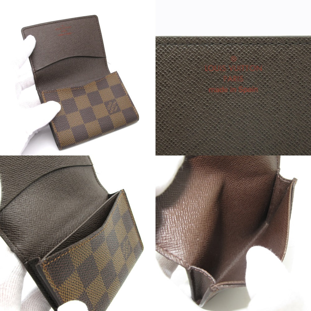 LOUIS VUITTON ルイ・ヴィトン アンヴェロップ カルト ドゥ ヴィジット ダミエ N62920 カードケース 名刺入れ 小物入れ PVC レザー ブラウン