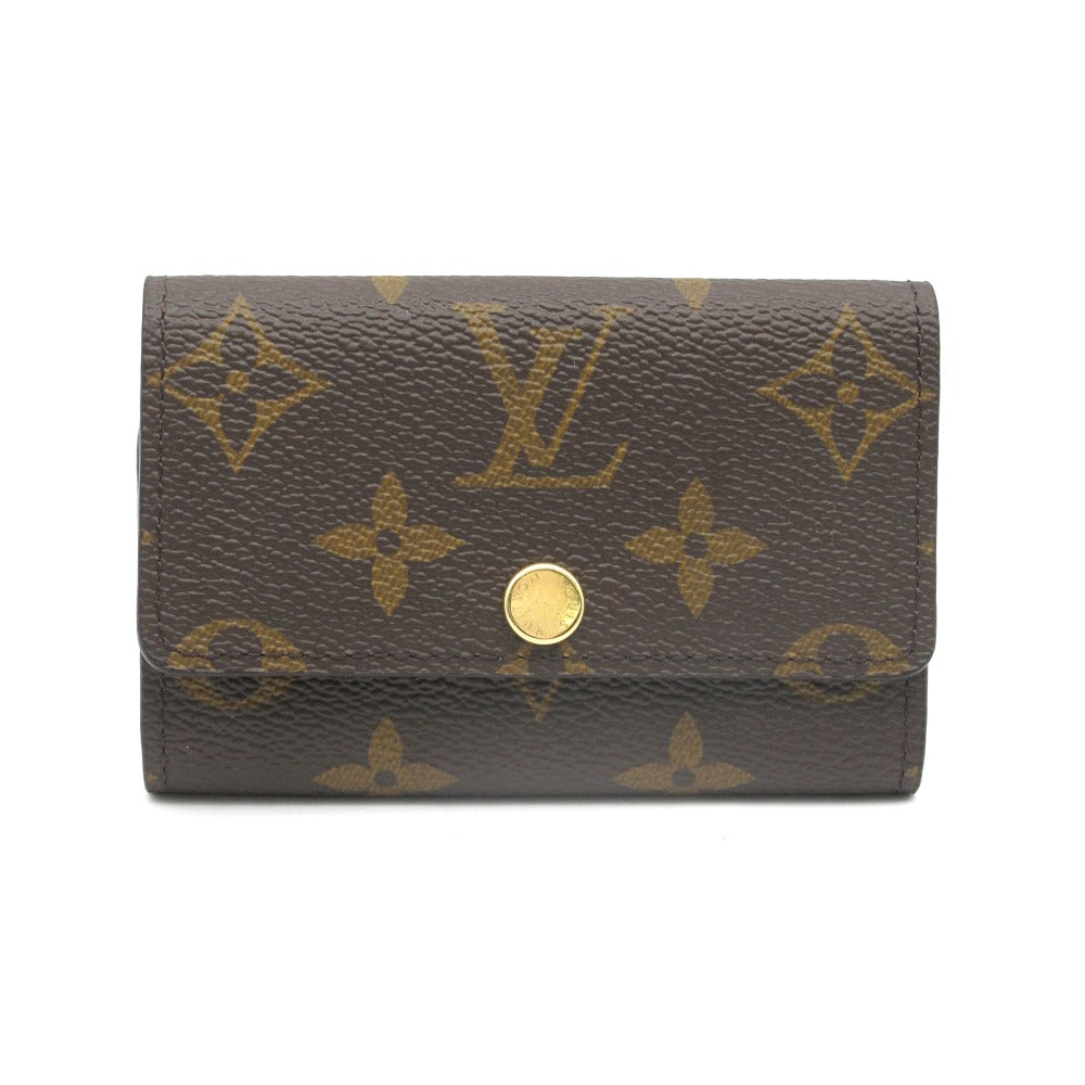 LOUIS VUITTON ルイ・ヴィトン ミュルティクレ6 モノグラム M63630 6連 キーケース PVC レザー ブラウン 未使用品