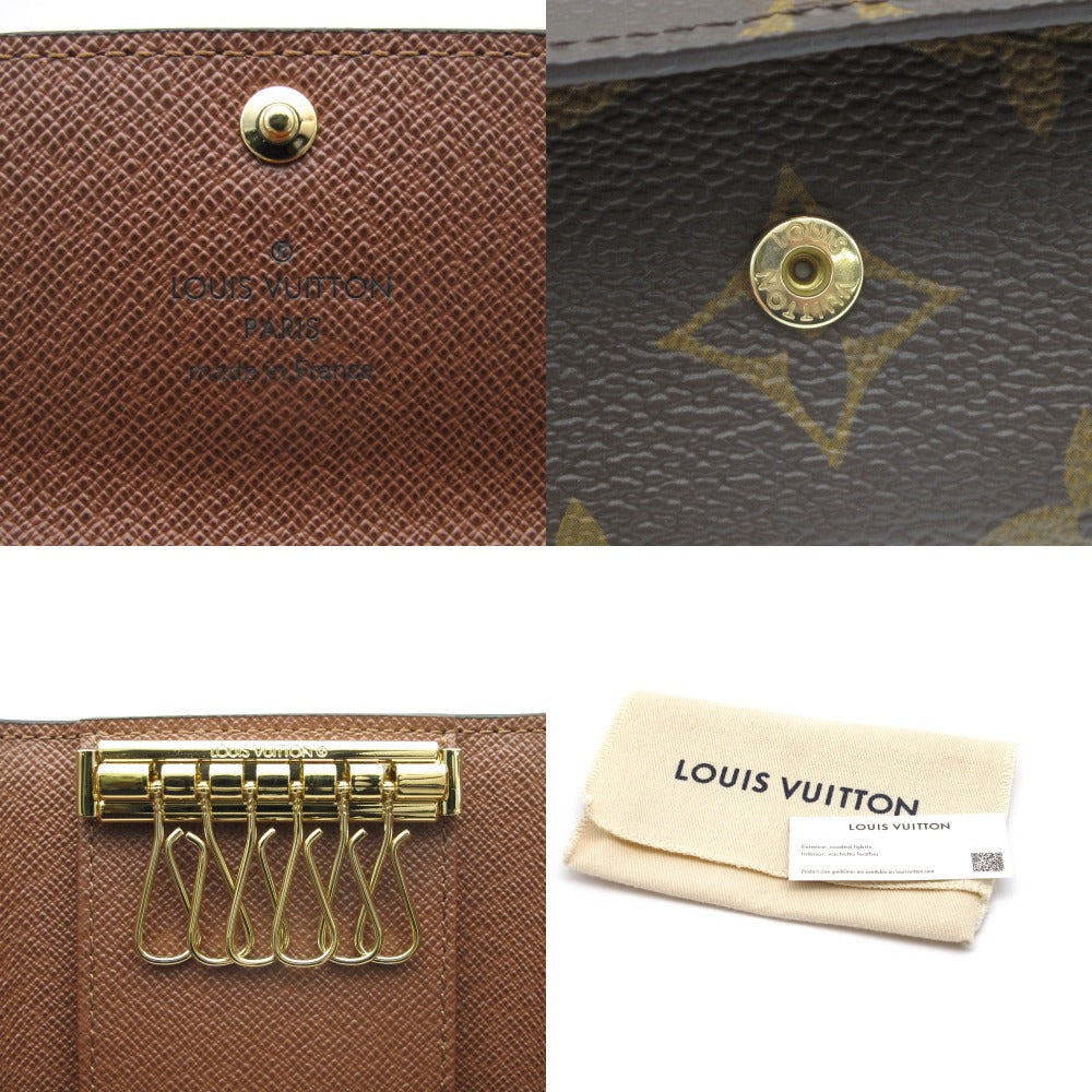 LOUIS VUITTON ルイ・ヴィトン ミュルティクレ6 モノグラム M63630 6連 キーケース PVC レザー ブラウン 未使用品