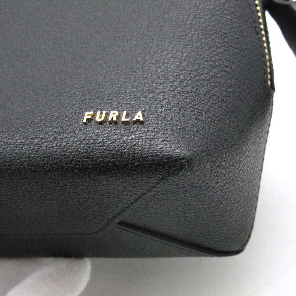 Furla フルラ AMICA アミカ ショルダーバッグ クロスボディ 斜め掛け ポシェット レザー ブラック レディース WE00197 美品